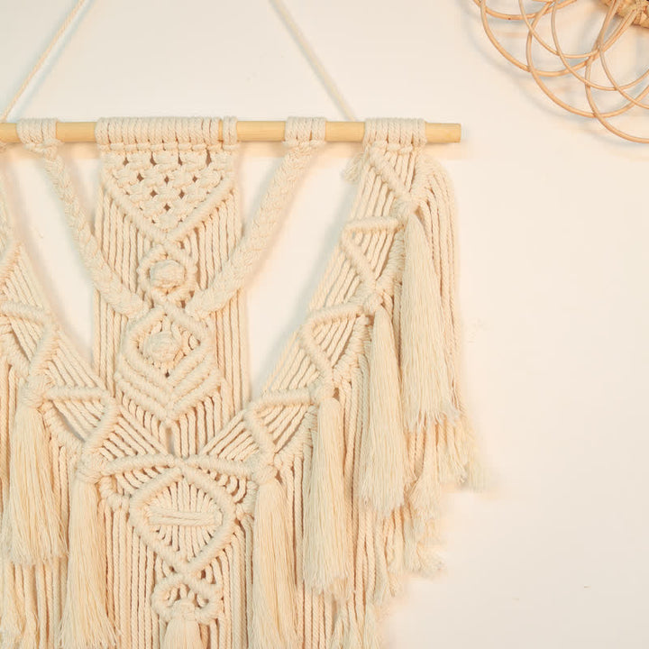 Olivenorma Macrame Boho Weave Decorazione da parete