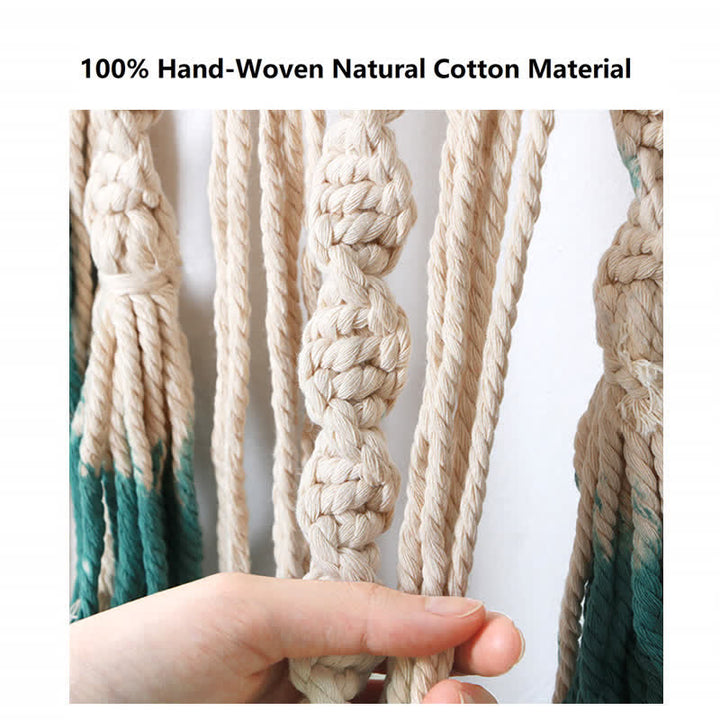 Olivenorma Macrame Verde Beige Arazzo Tessuto Appeso Decorazione da Parete 