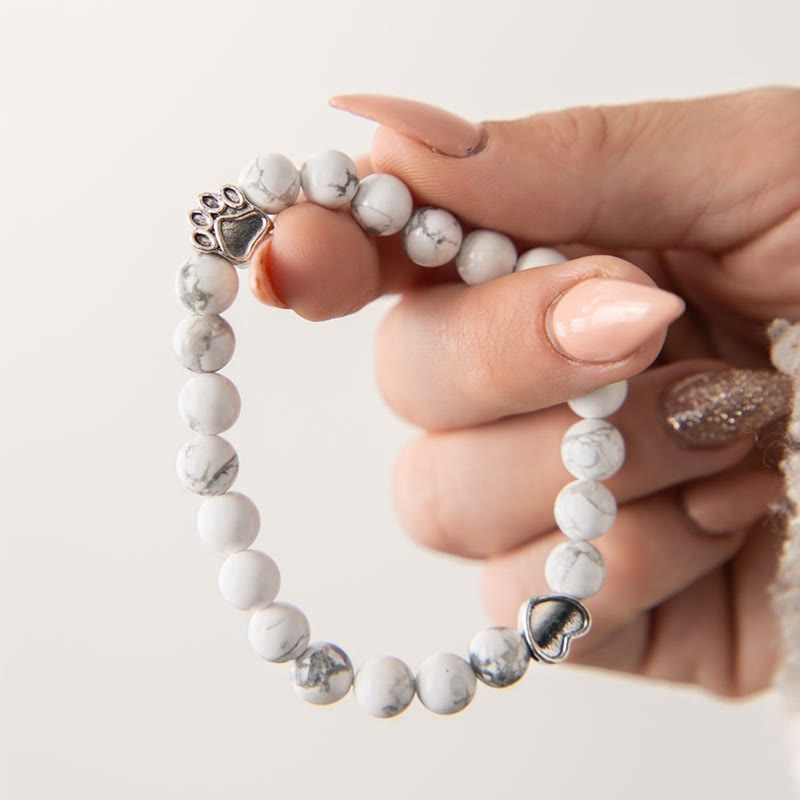 Bracciale Olivenorma Limited Edition Memorial Howlite Cats