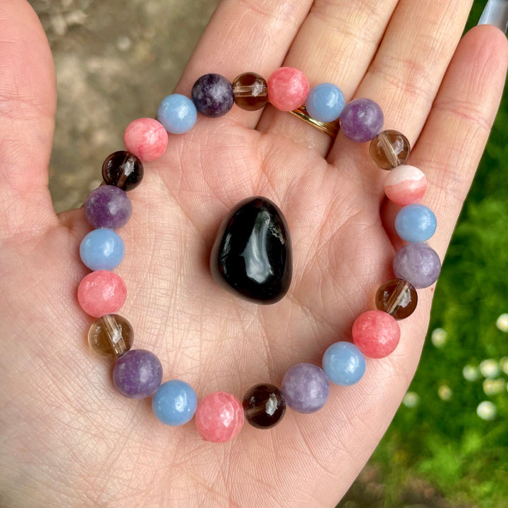 Olivenorma Braccialetto di perline di supporto al lutto e alla perdita 