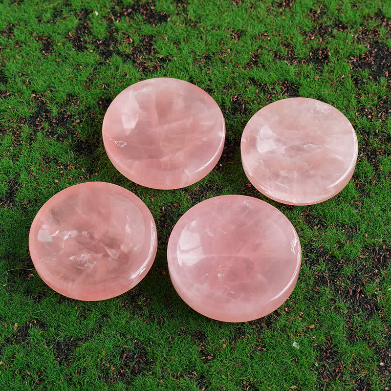 Ciotola di cristallo di quarzo rosa Olivenorma