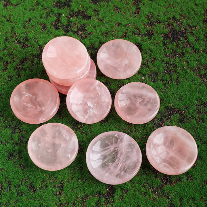 Ciotola di cristallo di quarzo rosa Olivenorma