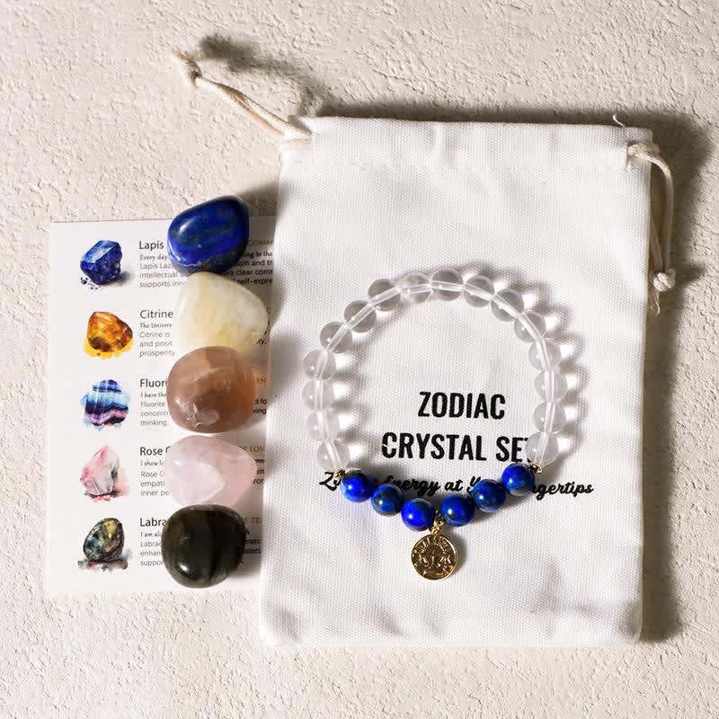 Olivenorma Bracciale Zodiaco in Pietra Lucidata Irregolare