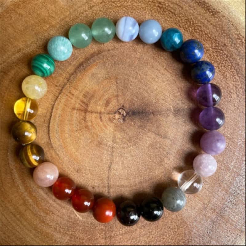 Bracciale Olivenorma 7 Chakra in pietra naturale 