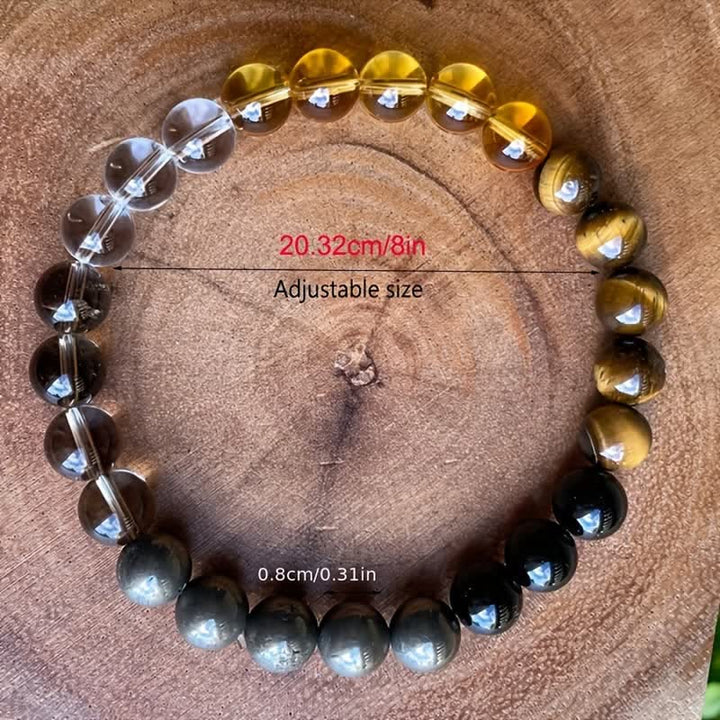 Bracciale in perline di pietra naturale Olivenorma "Road Opener" 