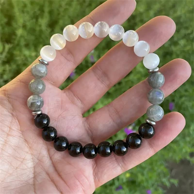 Bracciale in perline di pietra naturale "Protezione" Olivenorma 