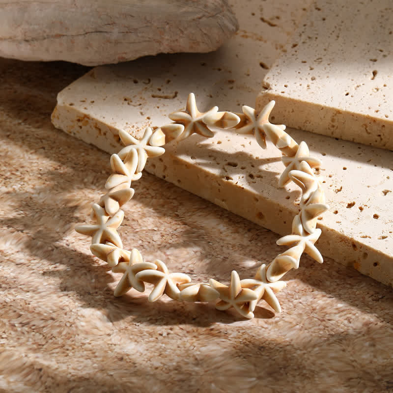 Olivenorma Bracciale da spiaggia con ciondolo a forma di tartaruga e stella marina turchese bianco - image 27