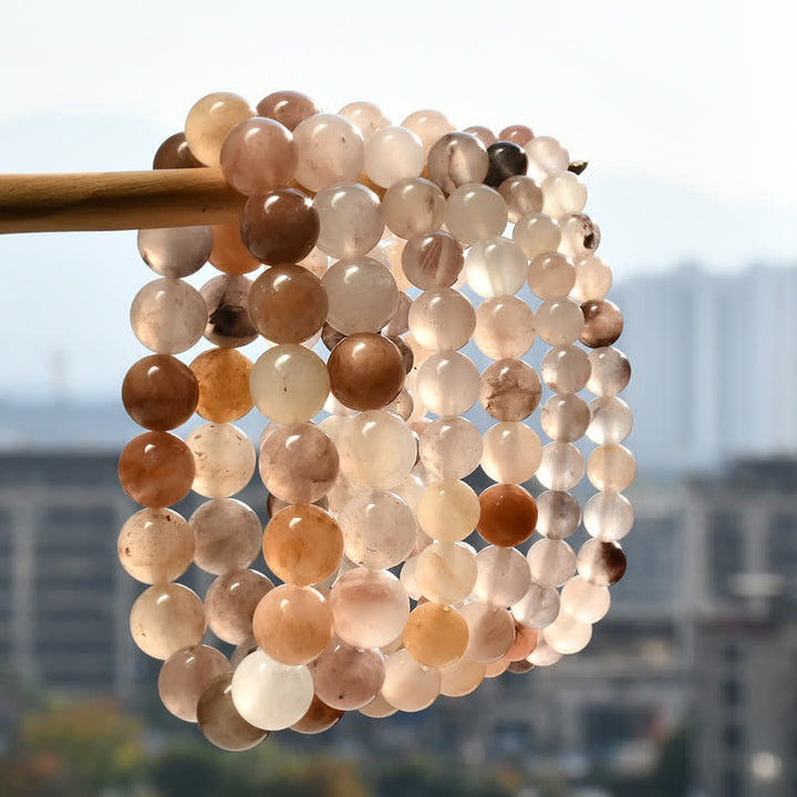 Bracciale Olivenorma con perline di lepidolite da 6-10 mm 