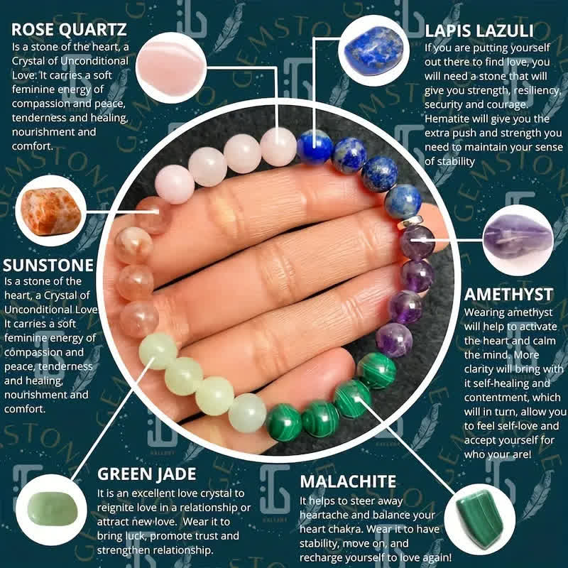 Bracciale perline in pietra naturale "Calm" Olivenorma 