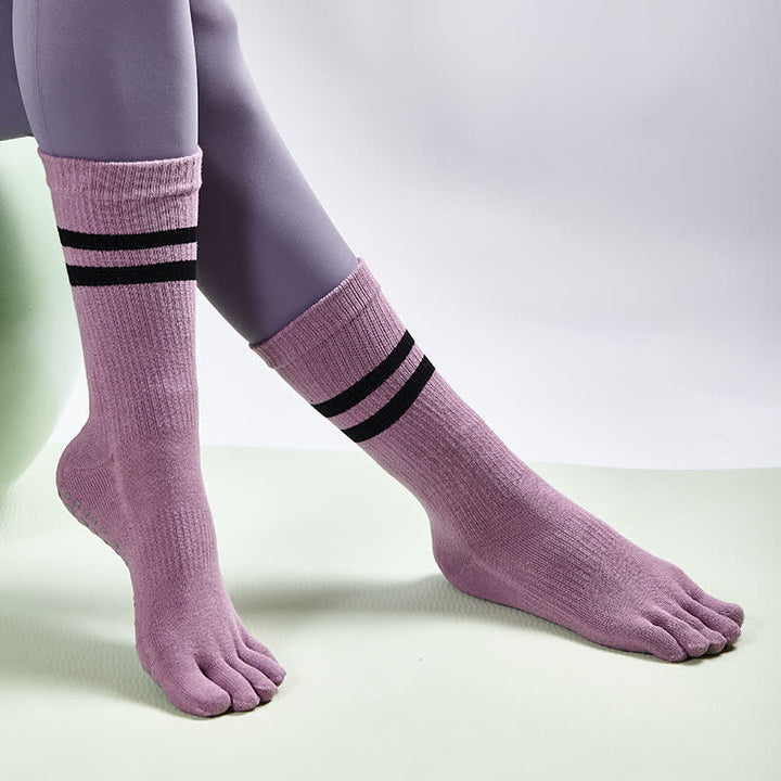 Calzini antiscivolo Olivenorma per Pilates, allenamento Barre e stabilità in studio, traspiranti, ideali per yoga e allenamento. - image 9