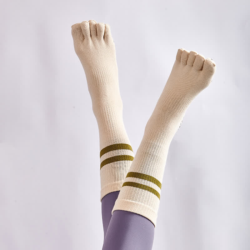 Olivenorma Pilates Calzini antiscivolo a cinque dita Calzini yoga