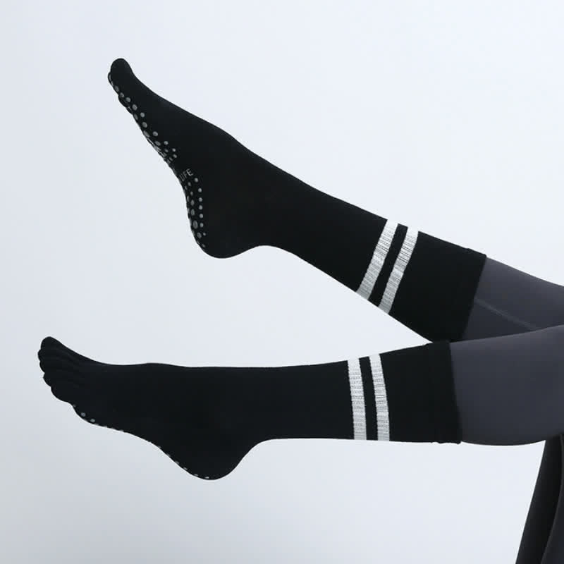 Calzini antiscivolo Olivenorma per Pilates, allenamento Barre e stabilità in studio, traspiranti, ideali per yoga e allenamento. - image 4