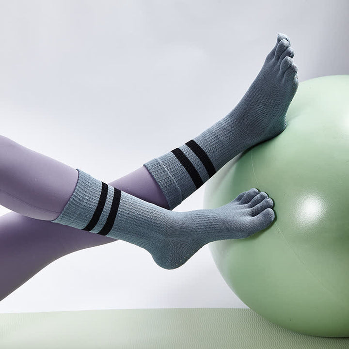 Olivenorma Pilates Calzini antiscivolo a cinque dita Calzini yoga