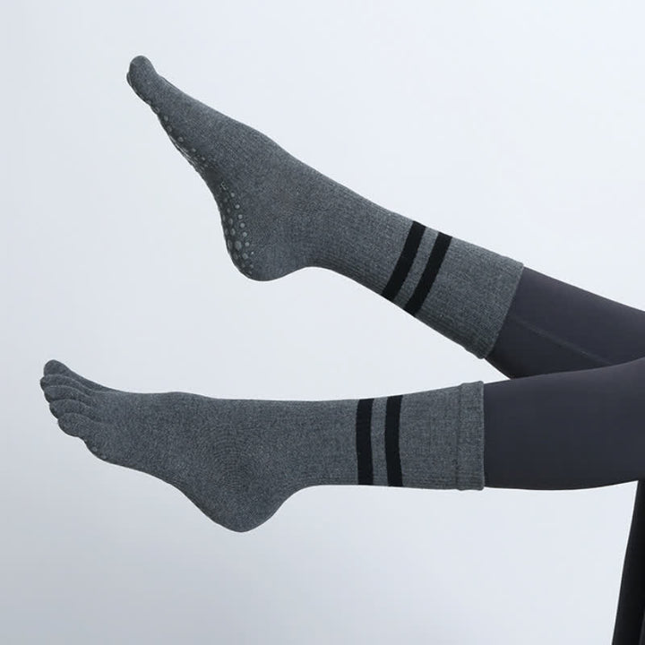 Calzini antiscivolo Olivenorma per Pilates, allenamento Barre e stabilità in studio, traspiranti, ideali per yoga e allenamento. - image 7