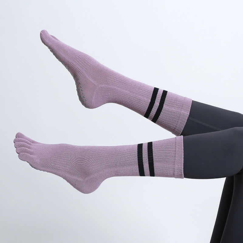 Olivenorma Pilates Calzini antiscivolo a cinque dita Calzini yoga