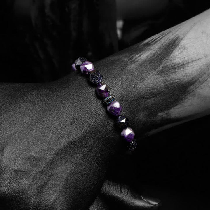 Bracciale Olivenorma "Mysteries" con perline di ametista naturale - image 2