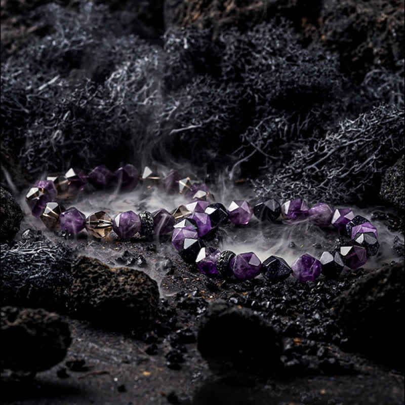 Bracciale Olivenorma "Mysteries" con perline di ametista naturale - image 12