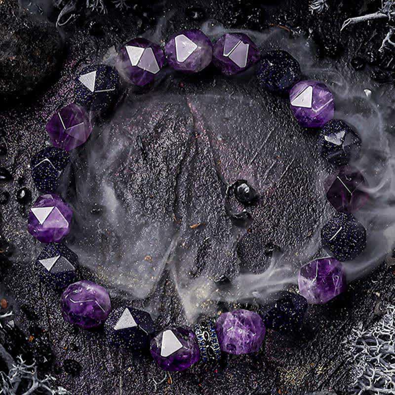 Bracciale Olivenorma "Mysteries" con perline di ametista naturale - image 1