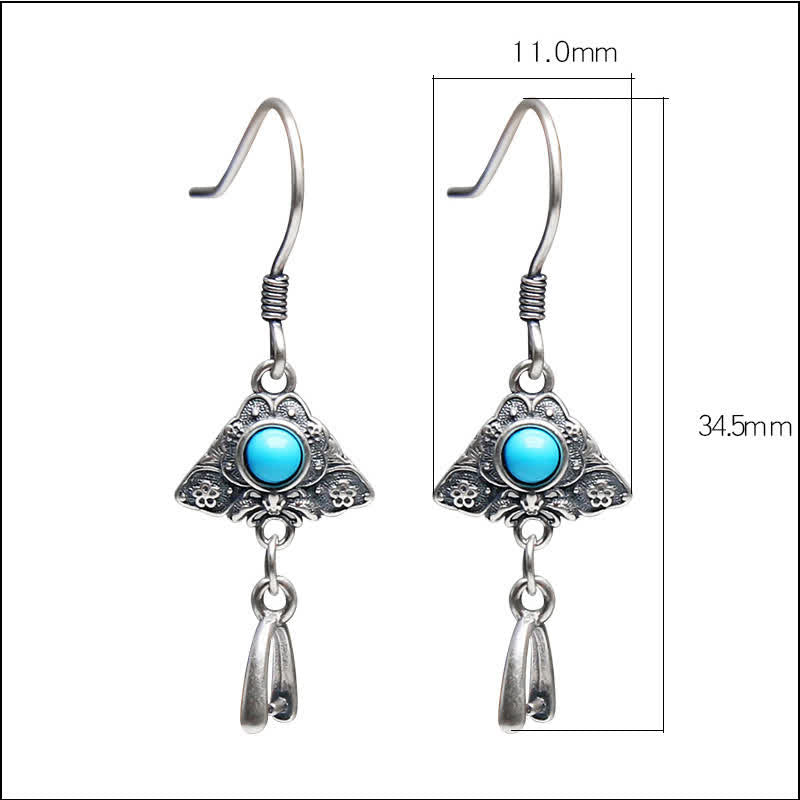 Olivenorma 925 orecchini pendenti a farfalla in stile etnico in argento - image 4
