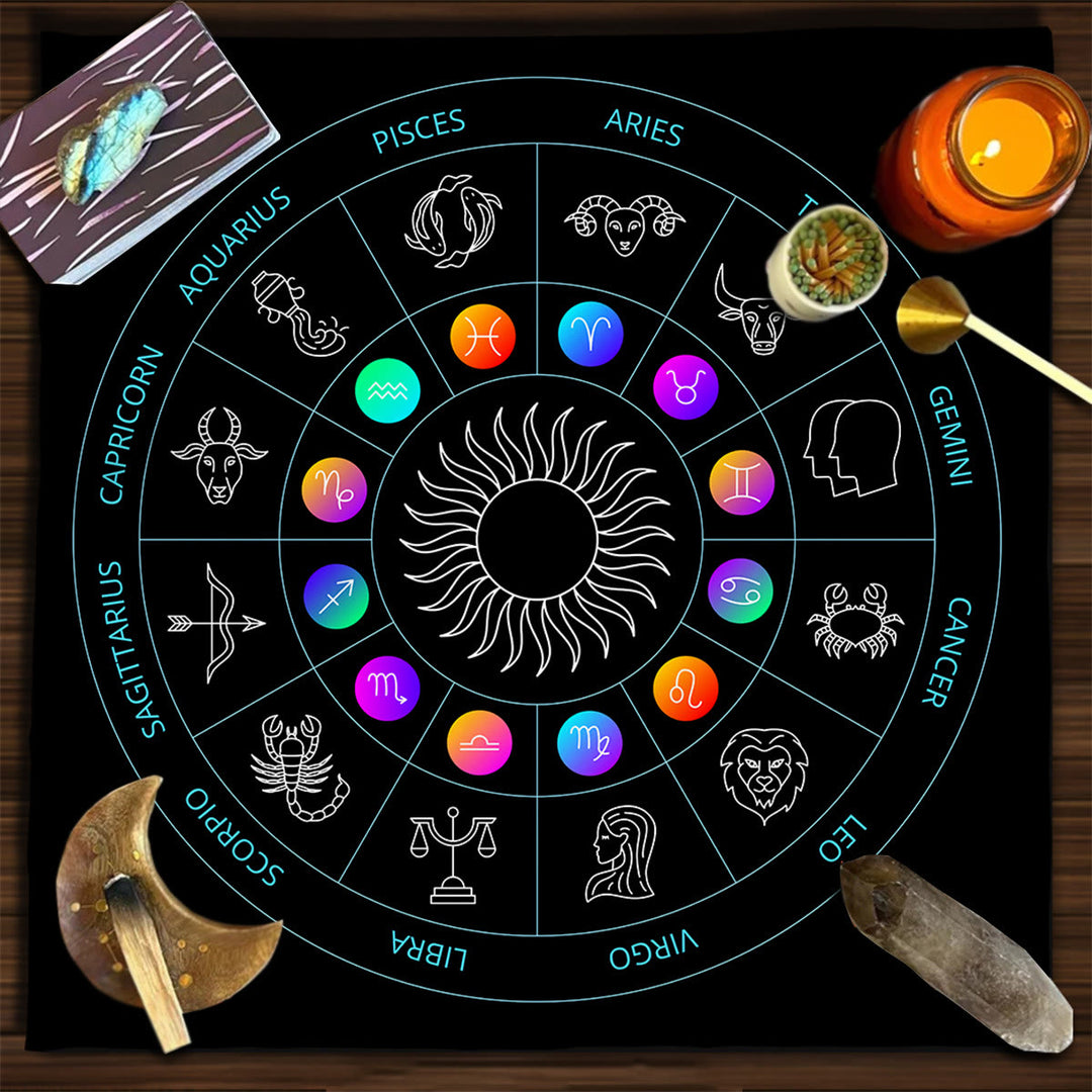 Olivenorma Square Divinazione Fasi Lunari Tarocchi Tovaglia