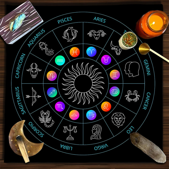 Olivenorma Square Divinazione Fasi Lunari Tarocchi Tovaglia