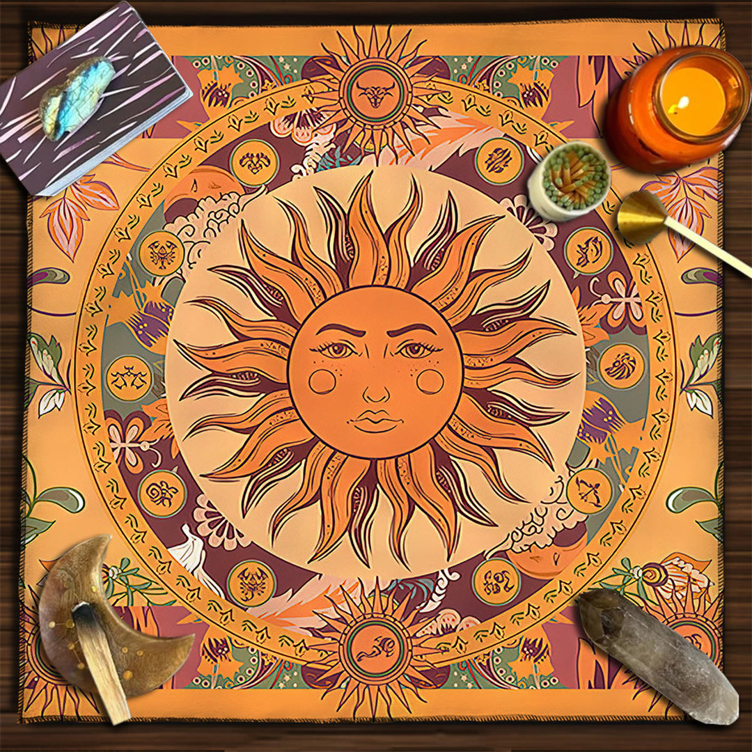 Olivenorma Square Divinazione Fasi Lunari Tarocchi Tovaglia