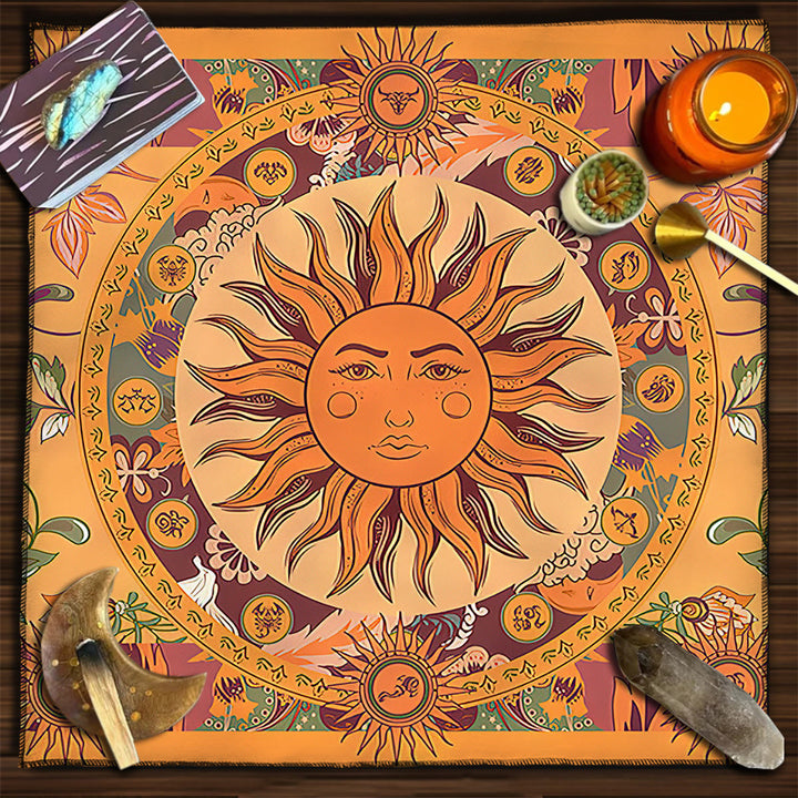 Olivenorma Square Divinazione Fasi Lunari Tarocchi Tovaglia