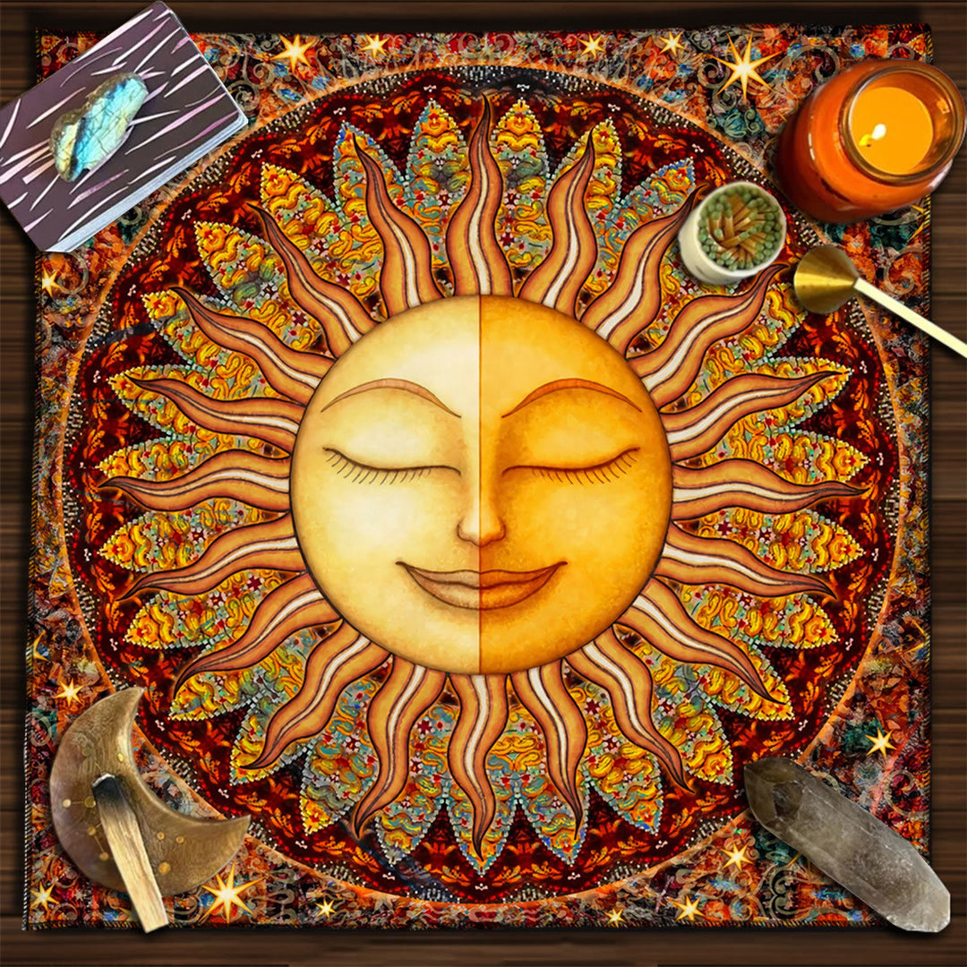 Olivenorma Square Divinazione Fasi Lunari Tarocchi Tovaglia