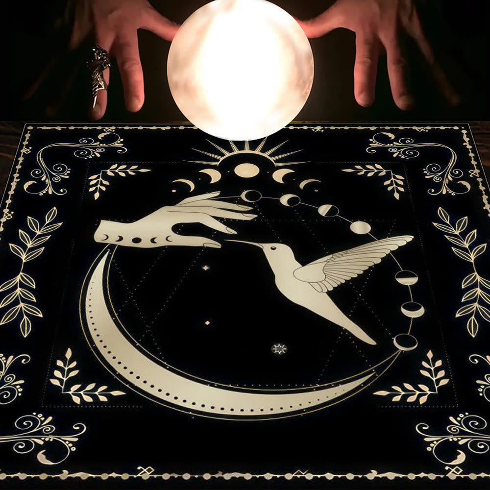 Olivenorma Astrologia Fiori Luna e Sole Panno Tarocchi Tovaglia