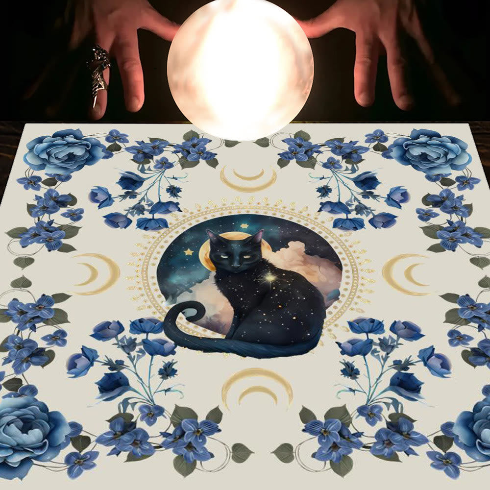 Olivenorma Astrologia Fiori Luna e Sole Panno Tarocchi Tovaglia