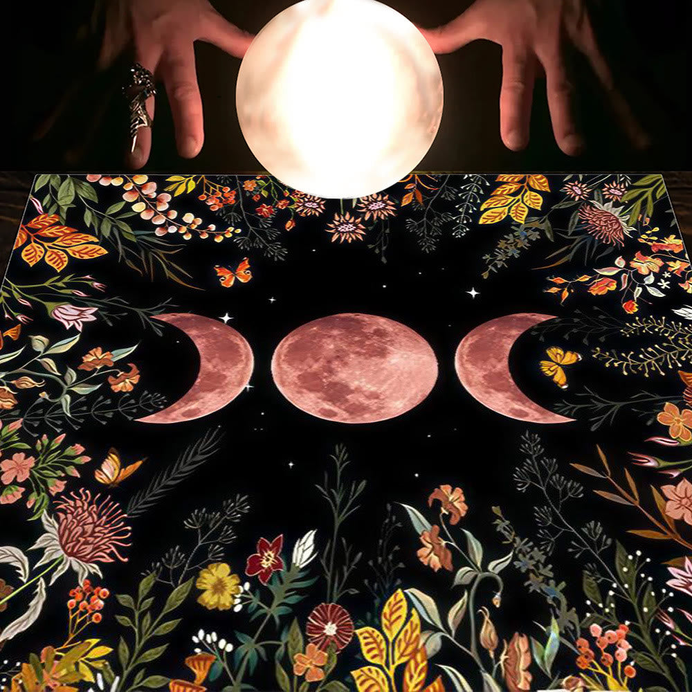 Olivenorma Astrologia Fiori Luna e Sole Panno Tarocchi Tovaglia