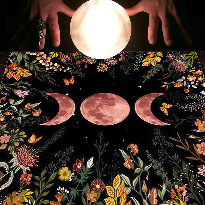 Olivenorma Astrologia Fiori Luna e Sole Panno Tarocchi Tovaglia