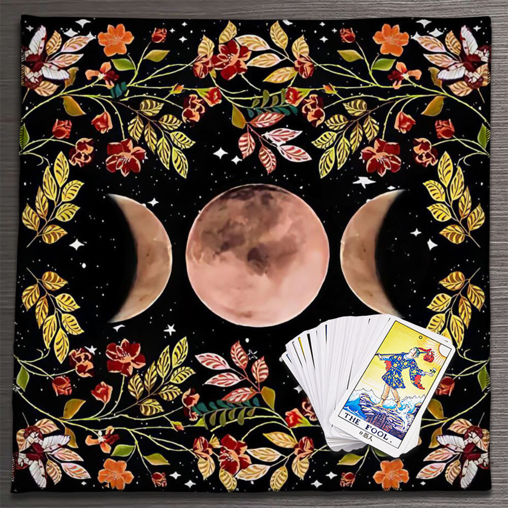 Olivenorma Astrologia Fiori Luna e Sole Panno Tarocchi Tovaglia