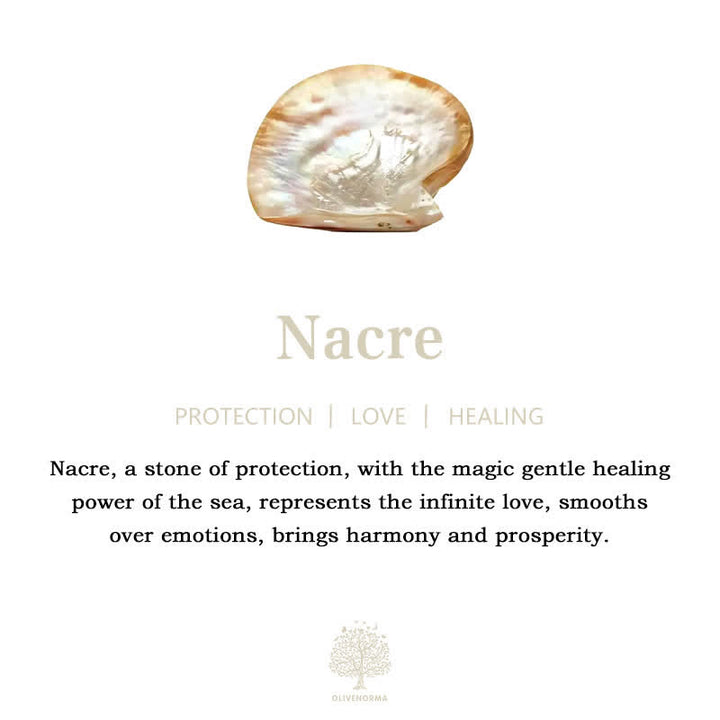 Braccialetto di perline di conchiglia bianca con croce cristiana Olivenorma 