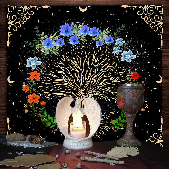 Tovaglia per altare Olivenorma Tree of Life, arazzo, tovaglia dei tarocchi