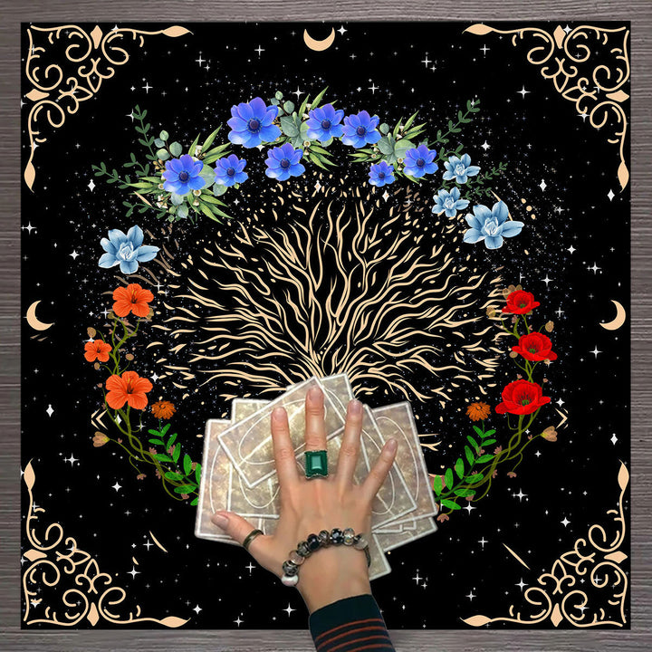 Tovaglia per altare Olivenorma Tree of Life, arazzo, tovaglia dei tarocchi