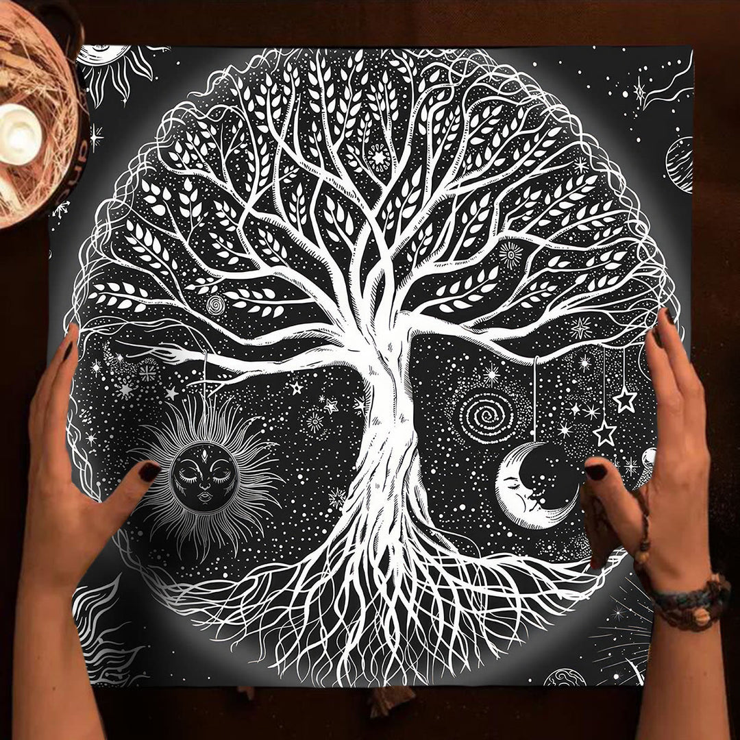 Tovaglia per altare Olivenorma Tree of Life, arazzo, tovaglia dei tarocchi