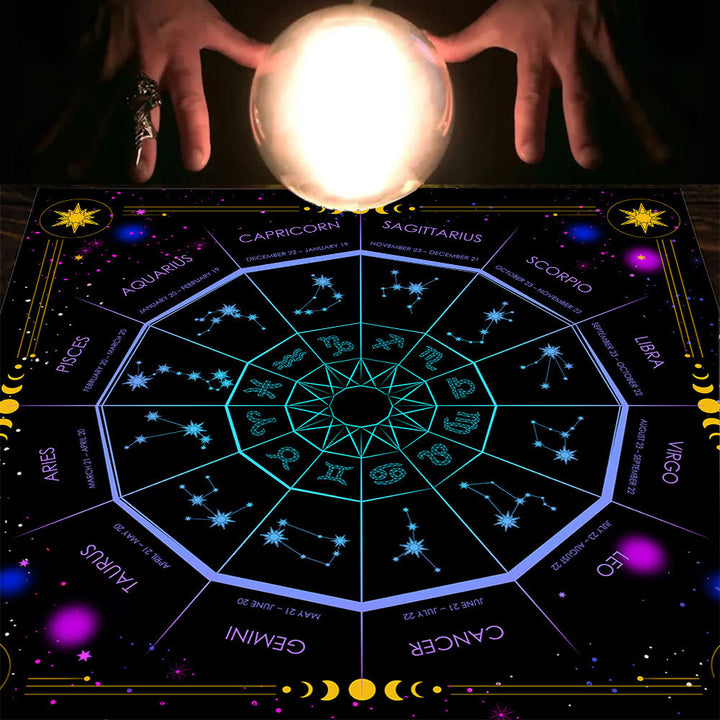 Tovaglia Olivenorma Mandala Fasi Lunari Divinazione Tarocchi 