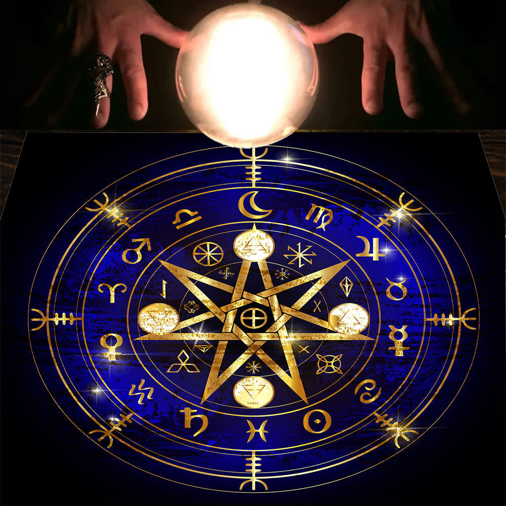 Tovaglia Olivenorma Mandala Fasi Lunari Divinazione Tarocchi 