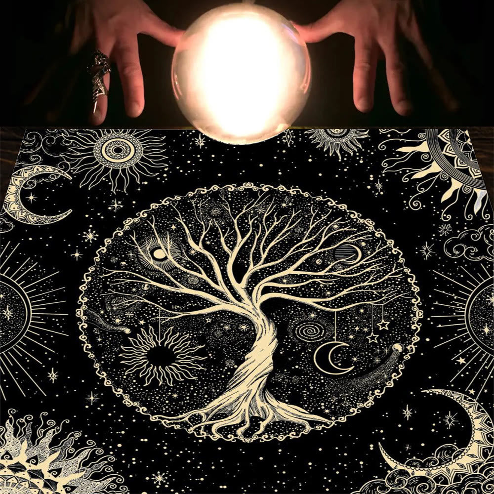 Tovaglia Olivenorma Mandala Fasi Lunari Divinazione Tarocchi 