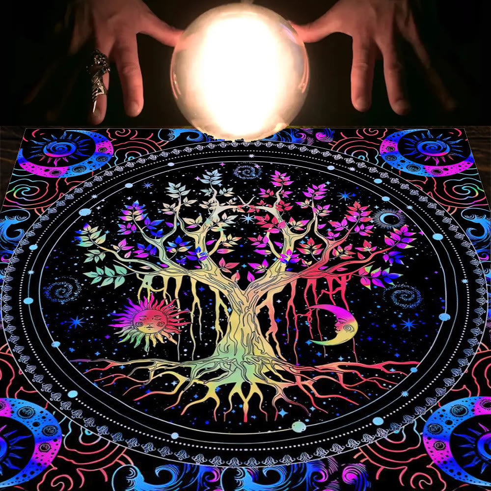 Tovaglia Olivenorma Mandala Fasi Lunari Divinazione Tarocchi 