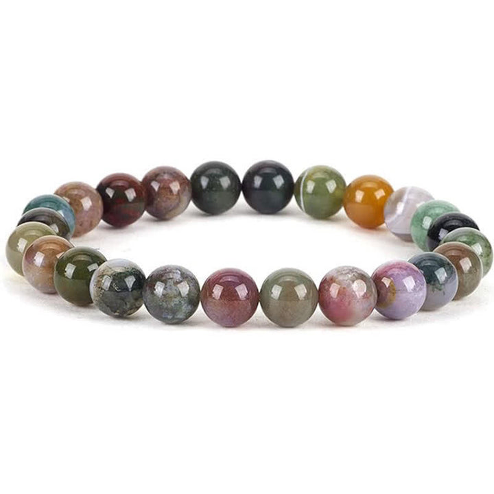 Olivenorma Bracciale da uomo e da donna con perline in pietra naturale da 8 mm 