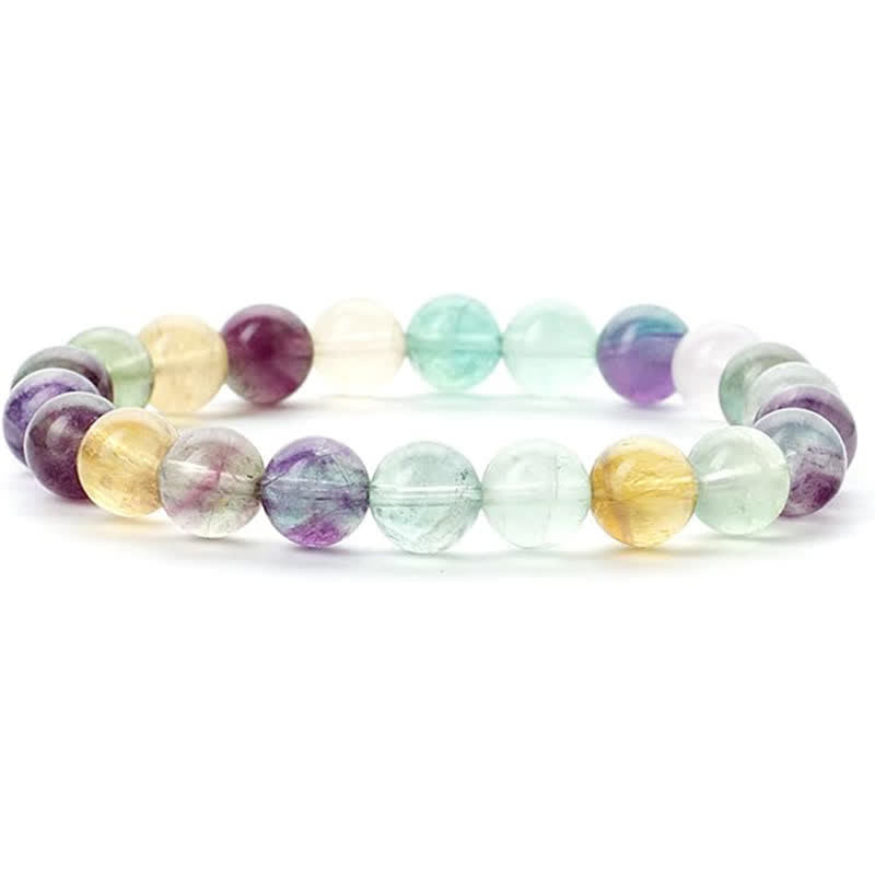 Olivenorma Bracciale da uomo e da donna con perline in pietra naturale da 8 mm 