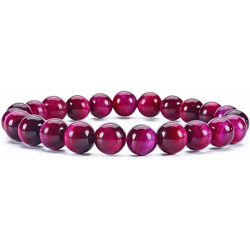 Olivenorma Bracciale da uomo e da donna con perline in pietra naturale da 8 mm 