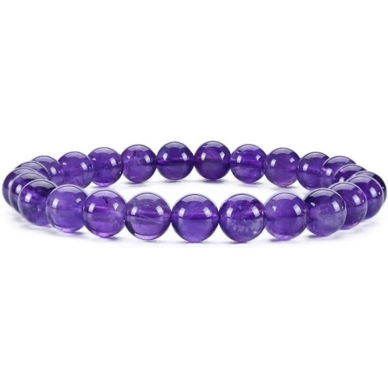 Olivenorma Bracciale da uomo e da donna con perline in pietra naturale da 8 mm 
