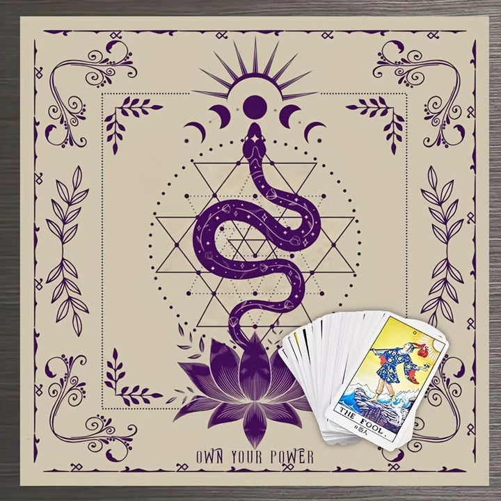 Olivenorma Snake &amp; Lutos Moon Magic Divinazione Tarocchi Tovaglia 