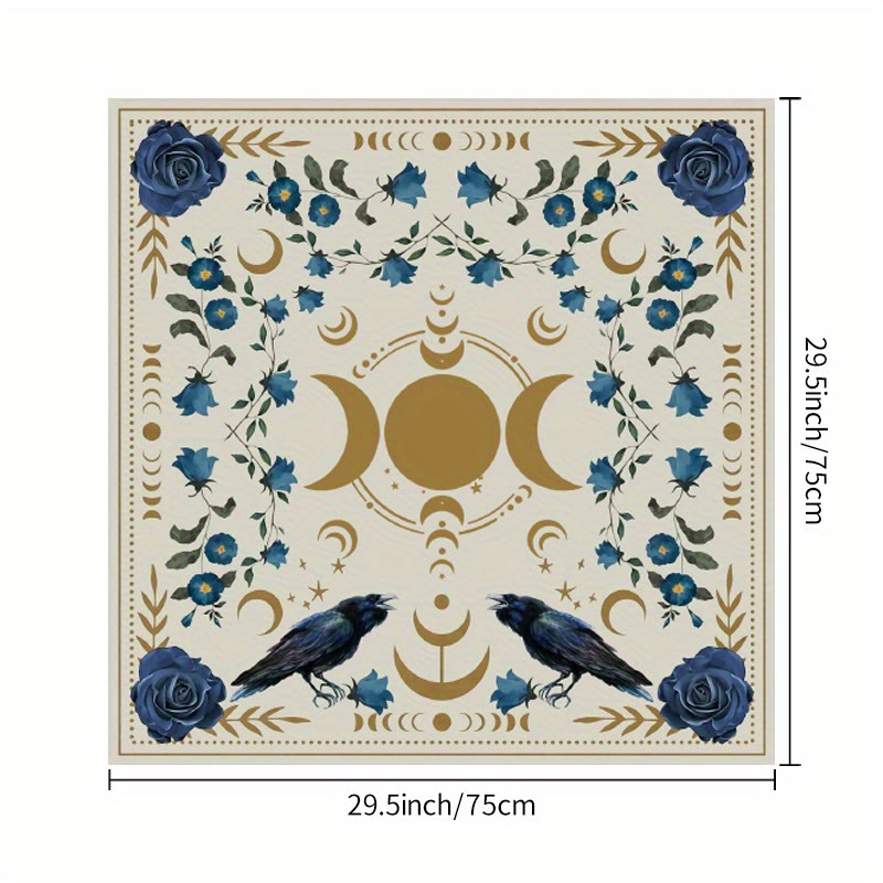 Olivenorma Moon Phase Altar Card Mat Tarocchi Tovaglia