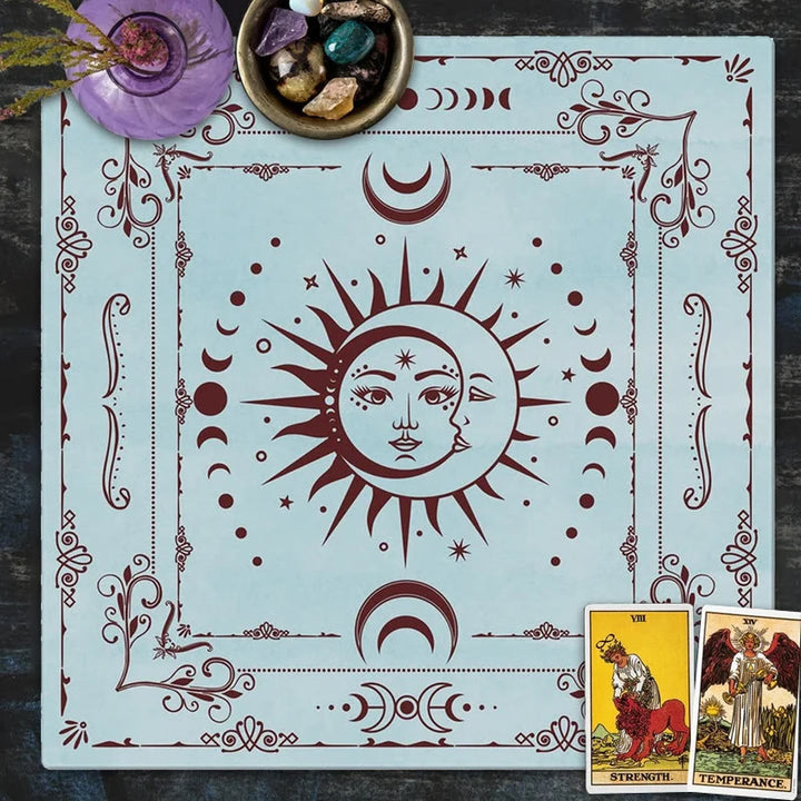 Tovaglia dei Tarocchi della Fase Lunare Mistica Olivenorma