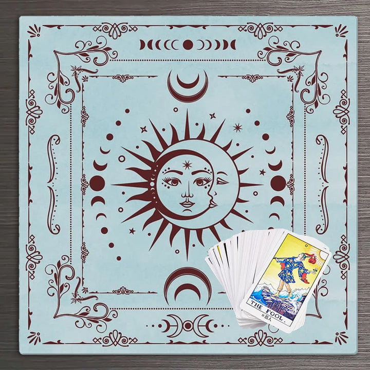 Tovaglia dei Tarocchi della Fase Lunare Mistica Olivenorma