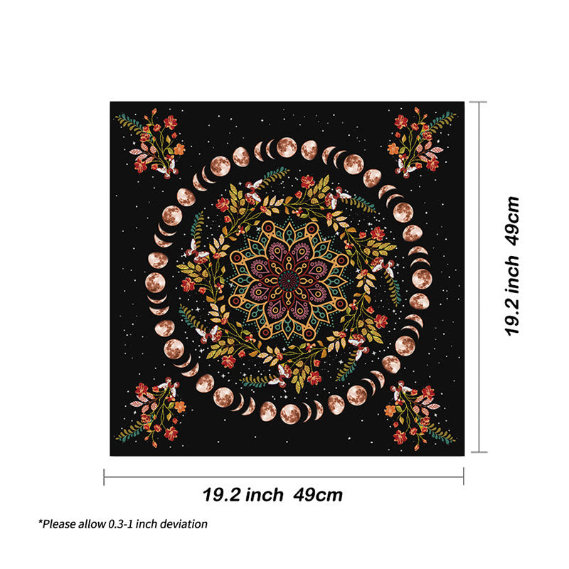 Tovaglia Olivenorma Fasi Lunari Mandala Astrologia Tarocchi 